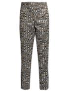 Racil Aries Circle-jacquard Slim-leg Trousers