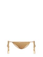 Matchesfashion.com She Made Me - Laharia Tie Side Crochet Bikini Briefs - Womens - Beige