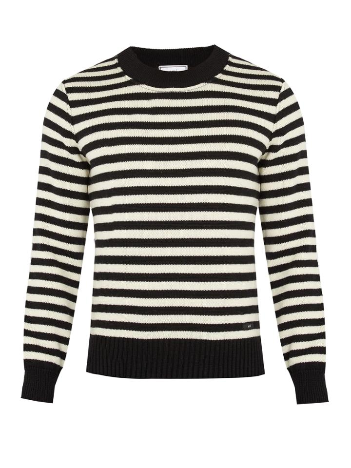 Ami Striped Wool Sweater