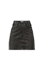 Matchesfashion.com Balenciaga - V Waist Patent Leather Mini Skirt - Womens - Black