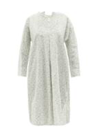 Ladies Lingerie Domi - Floral-print Organic-cotton Tunic - Womens - White Print