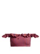 Matchesfashion.com Solid & Striped - Paloma Striped Bardot Bikini Top - Womens - Red Stripe