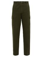 Matchesfashion.com A.p.c. - Jones Cotton Twill Cargo Trousers - Mens - Green