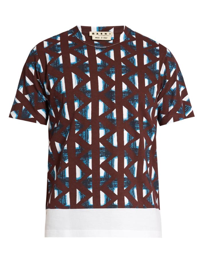Marni Thrump-print Cotton T-shirt