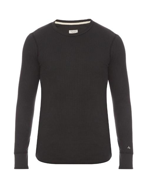 Rag & Bone Crew-neck Waffle-knit Sweater