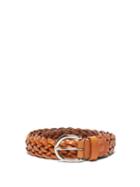 Matchesfashion.com Giuliva Heritage Collection - The Braided Leather Belt - Womens - Tan