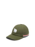 Thom Browne - Bear-embroidered Canvas Baseball Cap - Mens - Green