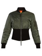 Alexander Mcqueen Ribbed-hem Bomber Jacket
