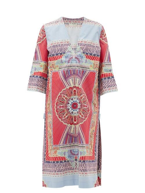 Matchesfashion.com Etro - Printed Cotton Kaftan - Womens - Pink Multi