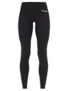 Matchesfashion.com Jil Sander - Logo-print Stretch-jersey Leggings - Womens - Black