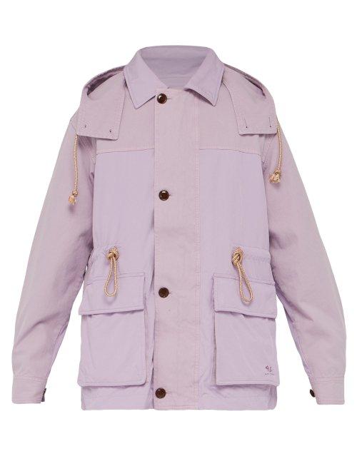 Matchesfashion.com Acne Studios - Odell Panelled Field Jacket - Mens - Purple