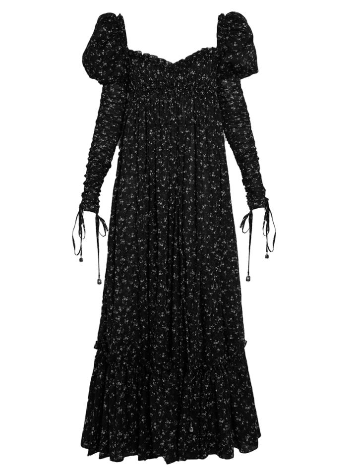 Alexander Mcqueen Floral-print Empire-waist Voile Dress