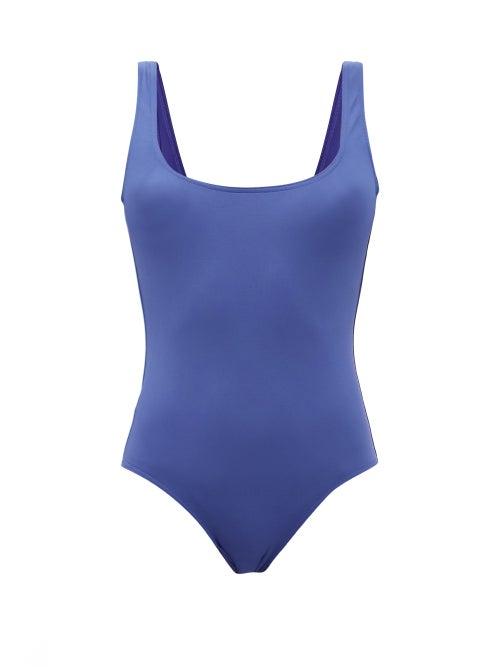 Matchesfashion.com Eres - Toureg Woven-strap Swimsuit - Womens - Blue