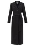 Matchesfashion.com La Collection - Modesty Wool-blend Maxi Dress - Womens - Black