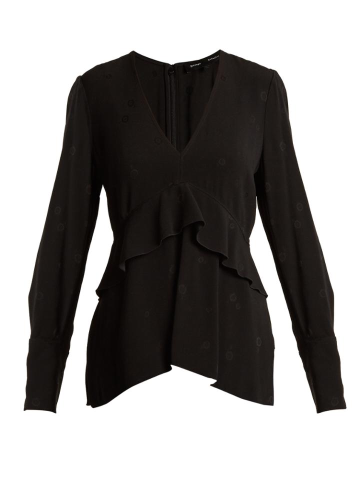 Proenza Schouler V-neck Long-sleeved Jacquard Top