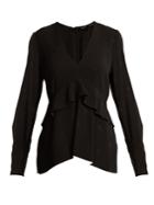 Proenza Schouler V-neck Long-sleeved Jacquard Top