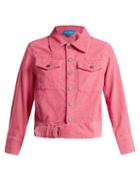 Matchesfashion.com M.i.h Jeans - Paradise Cropped Corduroy Jacket - Womens - Pink