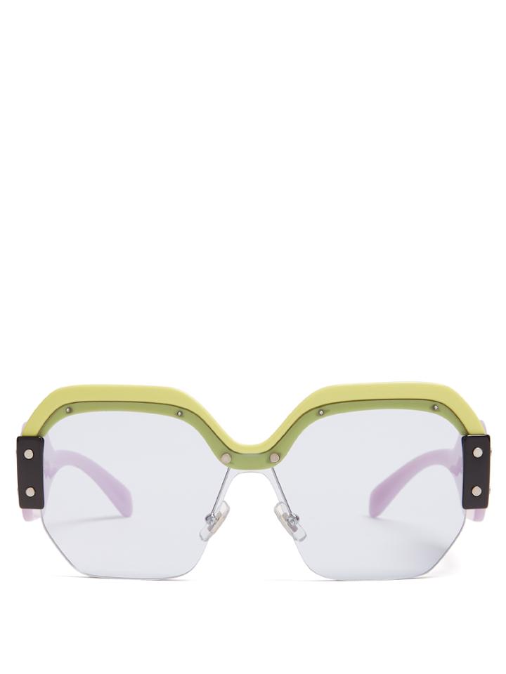 Miu Miu Oversized Acetate Sunglasses