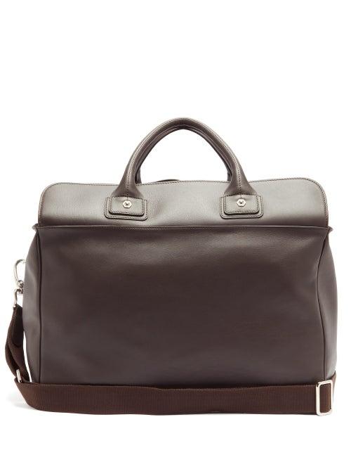 Matchesfashion.com Connolly - Sea 1902 Medium Leather Holdall - Womens - Dark Brown