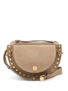 Matchesfashion.com See By Chlo - Kriss Suede Cross Body Bag - Womens - Grey
