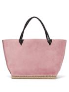 Matchesfashion.com Altuzarra - Espadrille Suede Tote Bag - Womens - Pink