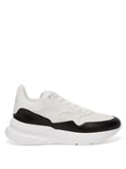 Matchesfashion.com Alexander Mcqueen - Runner Leather Trainers - Mens - Black White