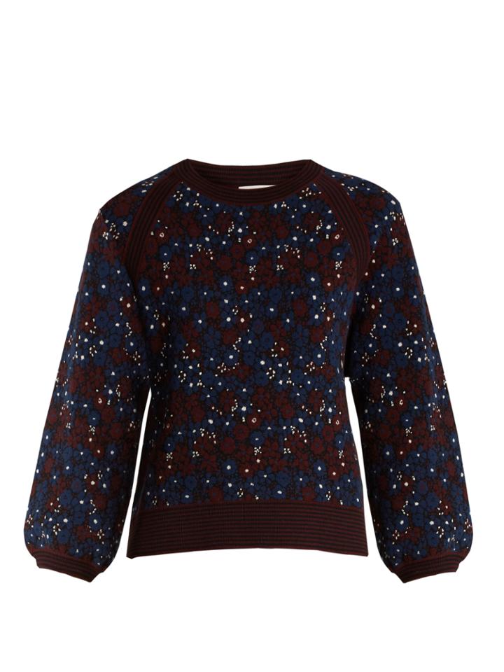 Chloé Floral-jacquard Sweater