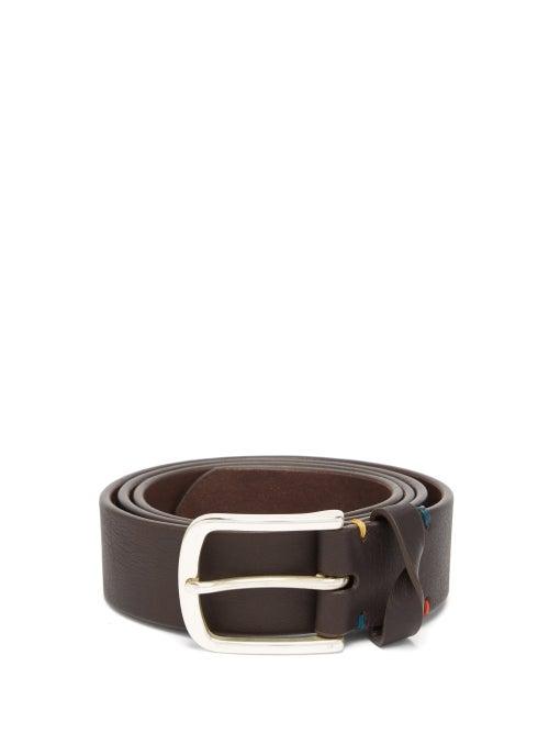 Matchesfashion.com Paul Smith - Sig Twisted-loop Leather Belt - Mens - Brown