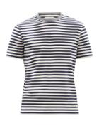 Mens Rtw Officine Gnrale - Striped Cotton-jersey T-shirt - Mens - Navy White