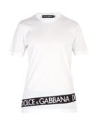 Matchesfashion.com Dolce & Gabbana - Logo Band Cotton T Shirt - Mens - White