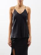 Nili Lotan - Desiree Silk-satin Cami Top - Womens - Black
