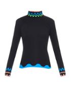 Peter Pilotto Squiggle-knit Roll-neck Sweater