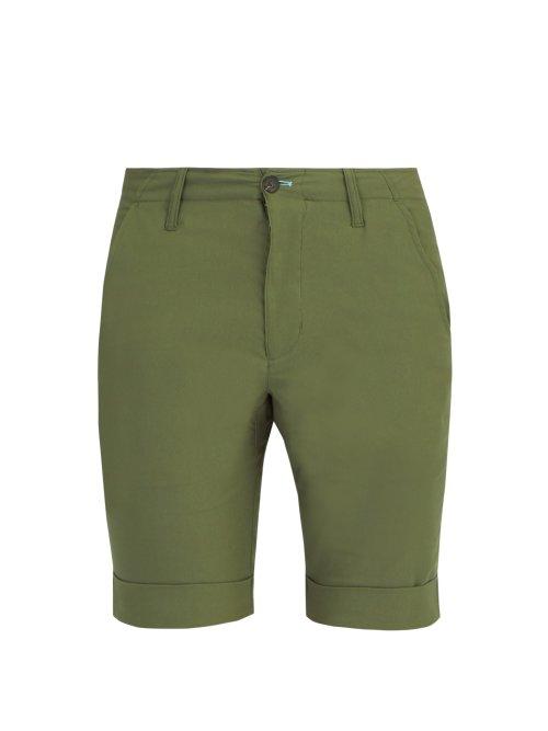 Matchesfashion.com Caf Du Cycliste - Paulette City Cycling Shorts - Mens - Khaki