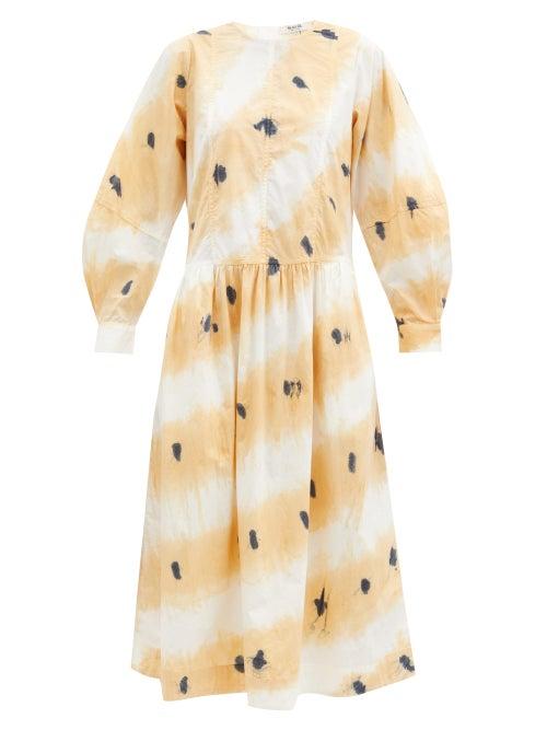 Matchesfashion.com Sea - Tamara Tie-dyed Cotton Dress - Womens - White Multi