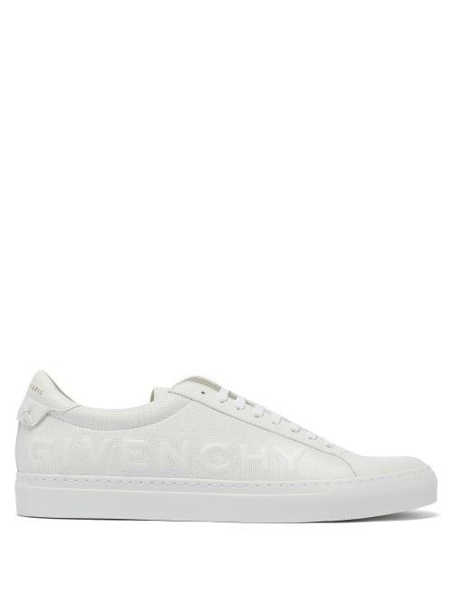 Matchesfashion.com Givenchy - Urban Street Topstitched Leather Trainers - Mens - White