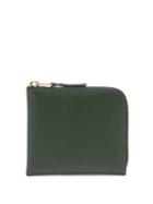 Matchesfashion.com Comme Des Garons Wallet - Zip-around Grained-leather Wallet - Womens - Green