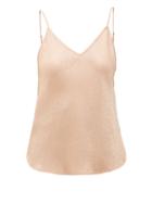 Matchesfashion.com Mes Demoiselles - Secret Dot-jacquard Satin Cami Top - Womens - Light Pink