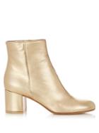 Gianvito Rossi Margaux Block-heel Leather Ankle Boots