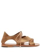 Matchesfashion.com Lvaro - Aida Fringe Suede Sandals - Womens - Light Tan