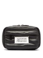 Matchesfashion.com Maison Margiela - Logo Plaque Leather Belt Bag - Mens - Black