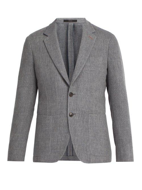 Matchesfashion.com Paul Smith - Single Breasted Stretch Wool Blazer - Mens - Grey