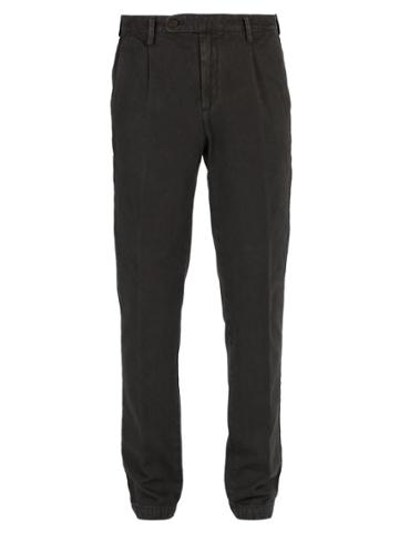 Massimo Alba Cotton And Cashmere-blend Trousers