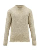 Matchesfashion.com 424 - Raw-edged Boucl-knit Sweater - Mens - Grey