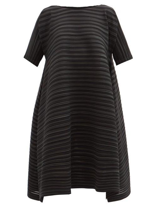 Matchesfashion.com Pleats Please Issey Miyake - Komorebi Technical-pleated Jersey Midi Dress - Womens - Black