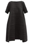 Matchesfashion.com Pleats Please Issey Miyake - Komorebi Technical-pleated Jersey Midi Dress - Womens - Black