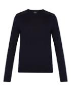 Matchesfashion.com A.p.c. - Ernest Shoulder Patch Jersey Sweater - Mens - Dark Navy