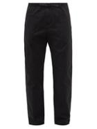 Gramicci - Belted Cotton-twill Trousers - Mens - Black