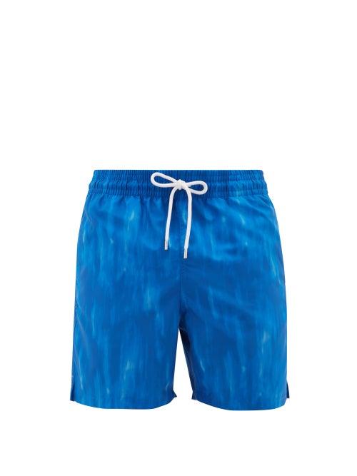 Matchesfashion.com Derek Rose - Maui 23 Tie-dye Swim Shorts - Mens - Blue