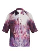 Matchesfashion.com Cottweiler - Zip Up Stretch Jersey Shirt - Mens - Purple