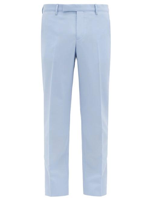 Matchesfashion.com Paul Smith - Soho Wool And Mohair-blend Suit Trousers - Mens - Light Blue